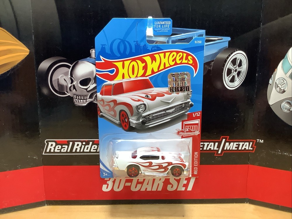 2019 Hot Wheels Target Exclusive White 57 Chevy Red Edition 1 of 12 HW 9 SR Collectible Car