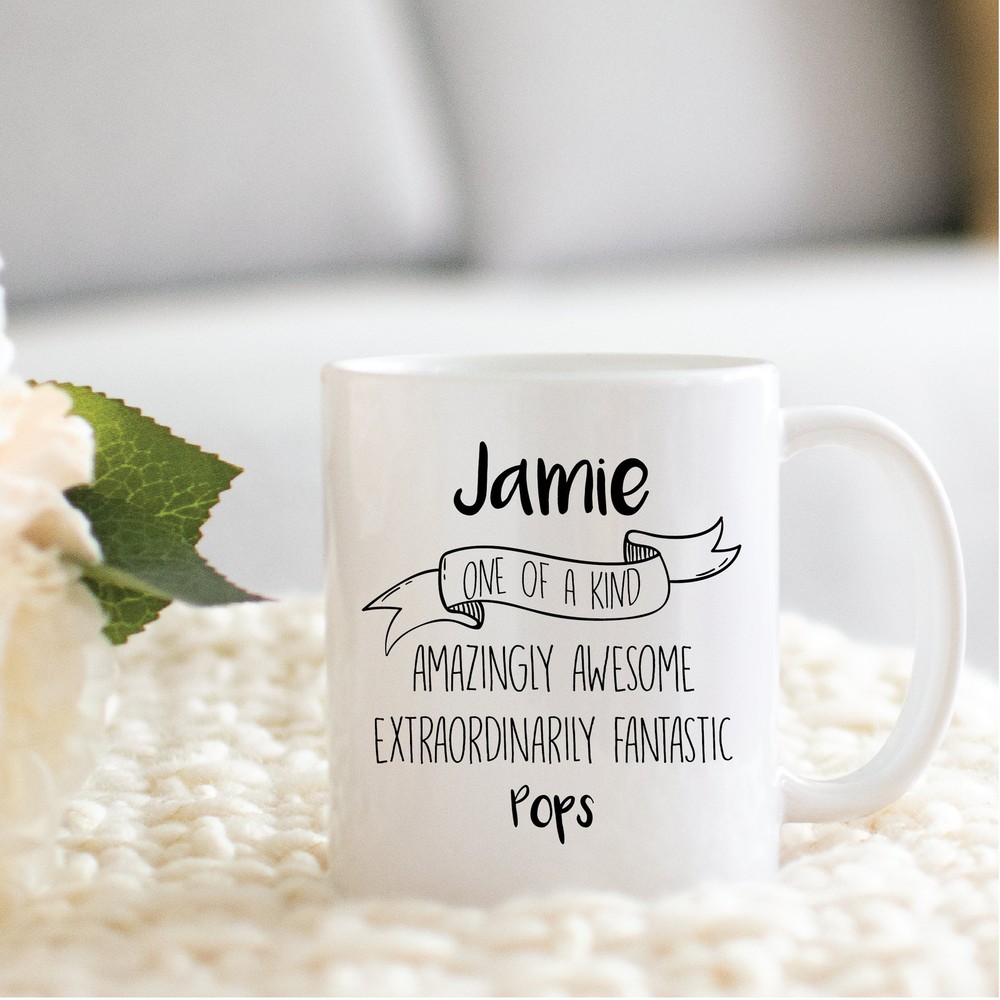 Personalized Coffee Mug For Pops Custom Gifts For Pops Perfect Christmas Present