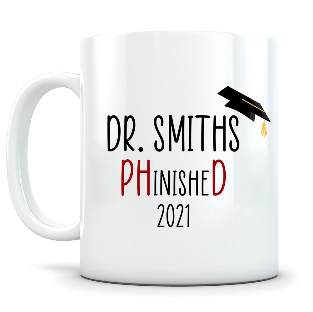 Phinished Mug Personalized Graduation Mug Doctors Degree Graduation Phd