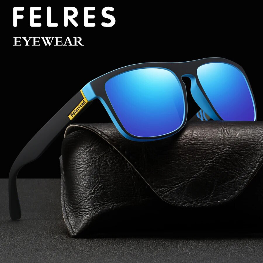 New Square Polarized Sports Sunglasses Men Women Outdoor Driving Fishing Glasses