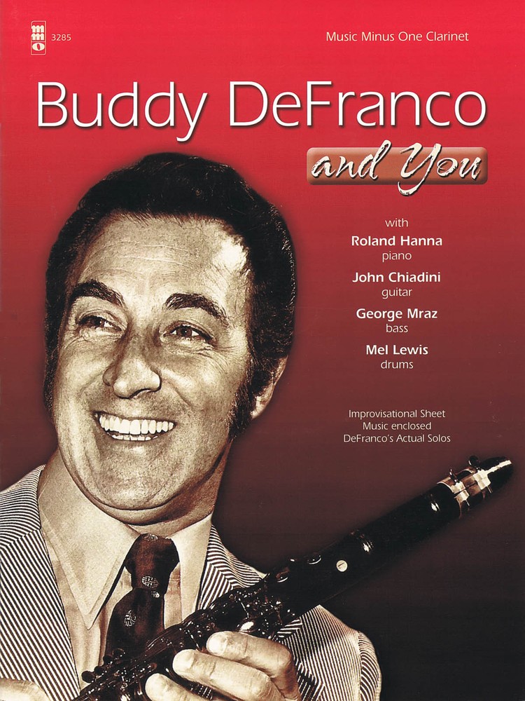 Buddy DeFranco and You Clarinet Jazz Sheet Music Minus One Play-Along Book CD