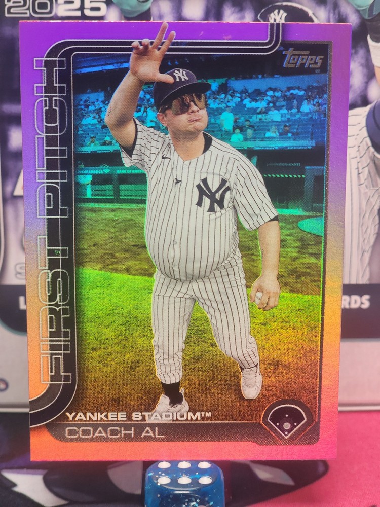 2025 Topps Series 1 Pink Al First Pitch FP-4 Baseball Card