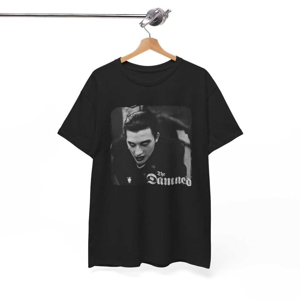 Dave Vanian Black T-Shirt, The Damned T-Shirt, Goth Rock Punk Band  Unisex Tee
