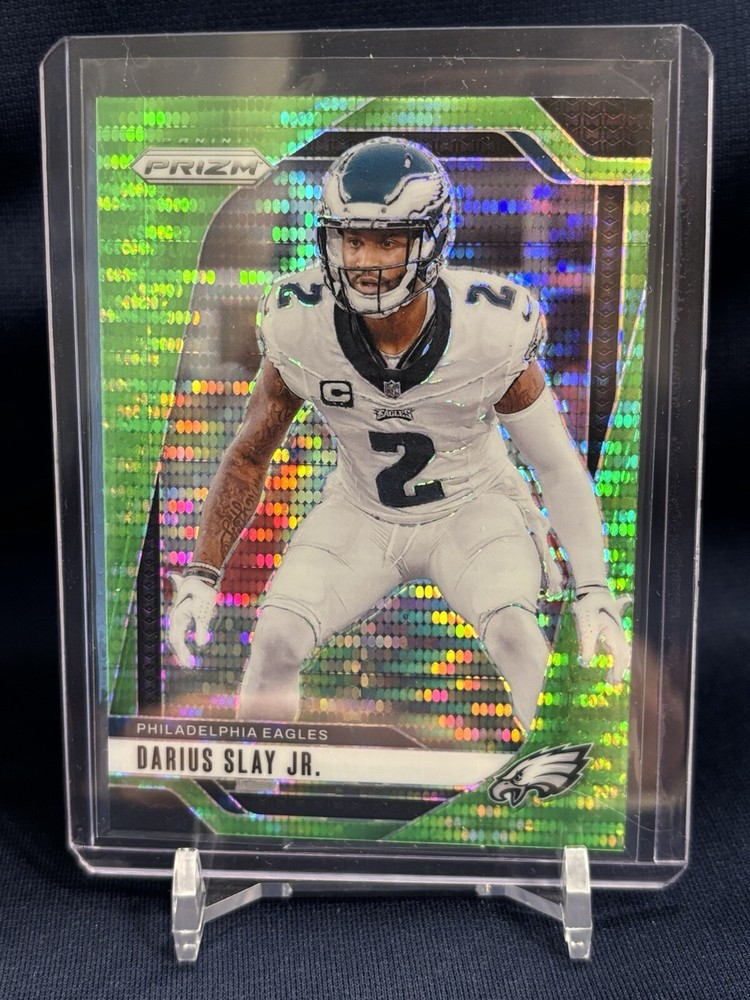 2024 Panini Prizm Football Darius Slay Jr #235 Neon Green Pulsar Prizm Card Eagles  