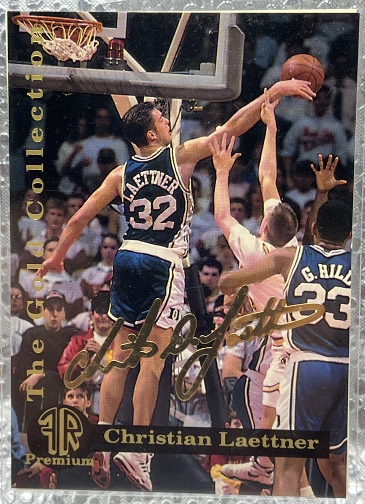 1993 Premium The Gold Collection Edition Christian Laettner #1 W/ Official COA