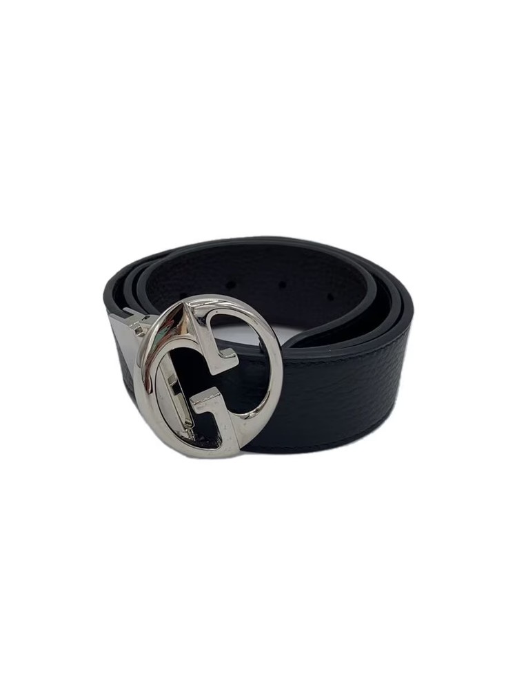 GUCCI Mens Black Leather Belt 449715
