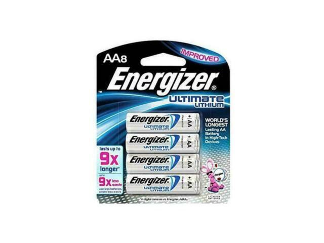 16 AA Energizer Ultimate Lithium Batteries (Two packs of 8) L91SBP Exp: 2042