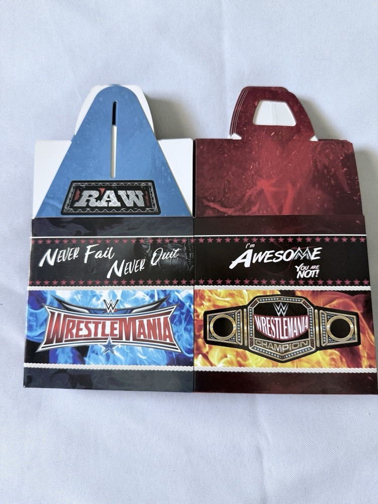 WWE Treat Boxes/party Favors/birthday Party 11 Count