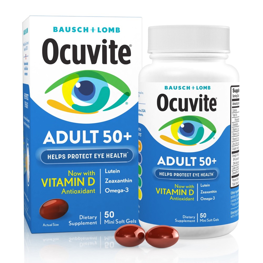 Ocuvite Adult 50 Plus Eye Vitamins & Mineral Supplements,  50 Softgels