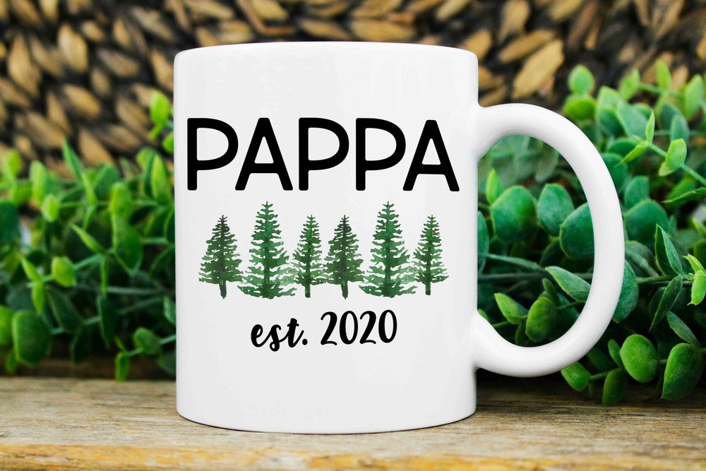 New Pappa Gift Personalized New Pappa Mug Promoted To Pappa Pappa Est Mug New
