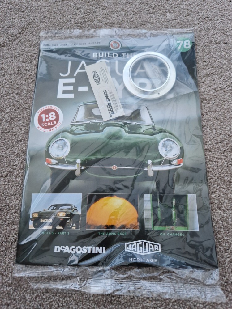 1/8 DEAGOSTINI BUILD YOUR OWN THE JAGUAR E-TYPE CAR ISSUE 78 INC PART