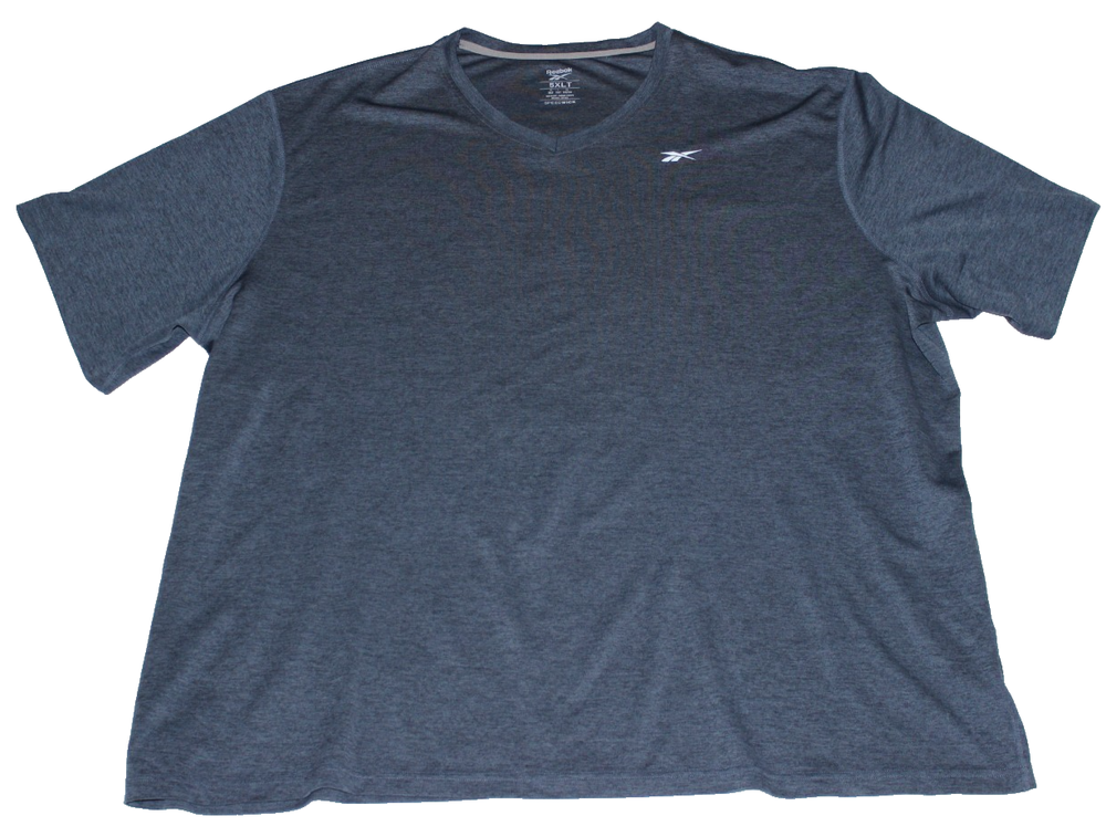 Reebok Speedwick Men's T-Shirt Size 5XLT Gray Short Sleeve Activewear