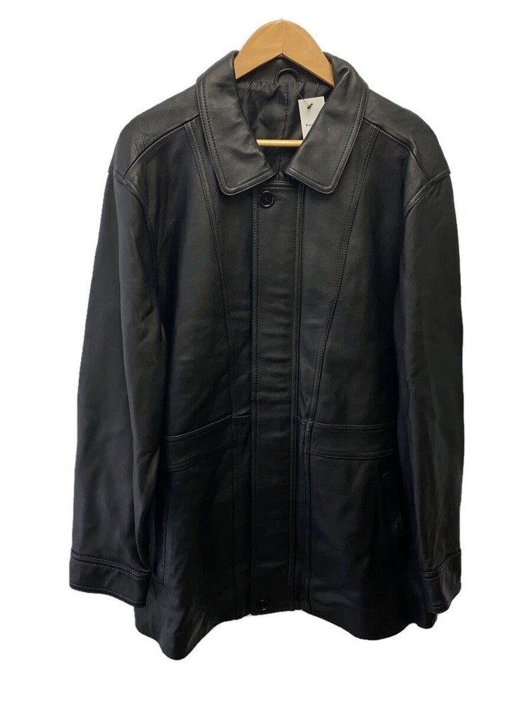 Leather Jacket Blouson/Ll/Sheep Leather/Blk// 3404