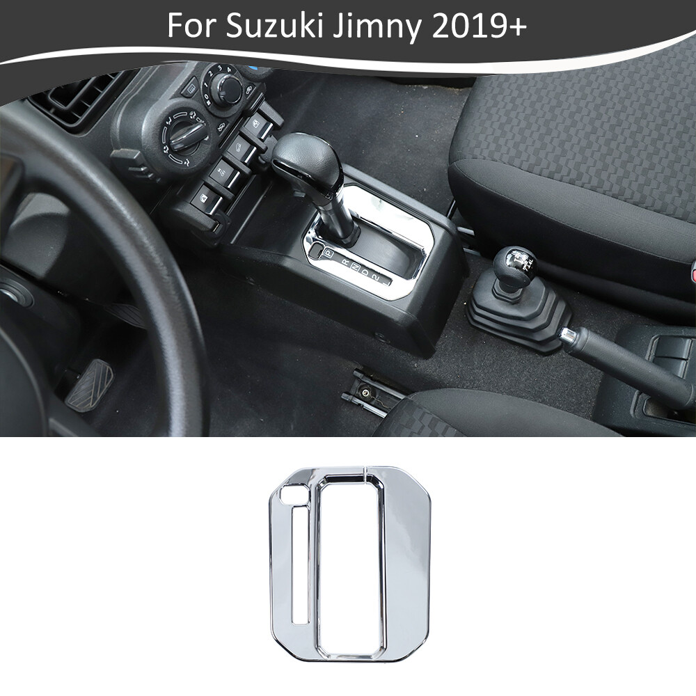 Console Gear Shift Panel Cover Trim For Suzuki Jimny 2019+ Chrome Accessories