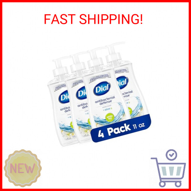 Dial White Tea Antibacterial Liquid Hand Soap 11 fl oz 4-Pack