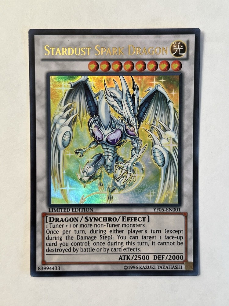 Stardust Spark Dragon YF05-EN001 Limited Edition YuGiOh 5Ds Manga Promo Card