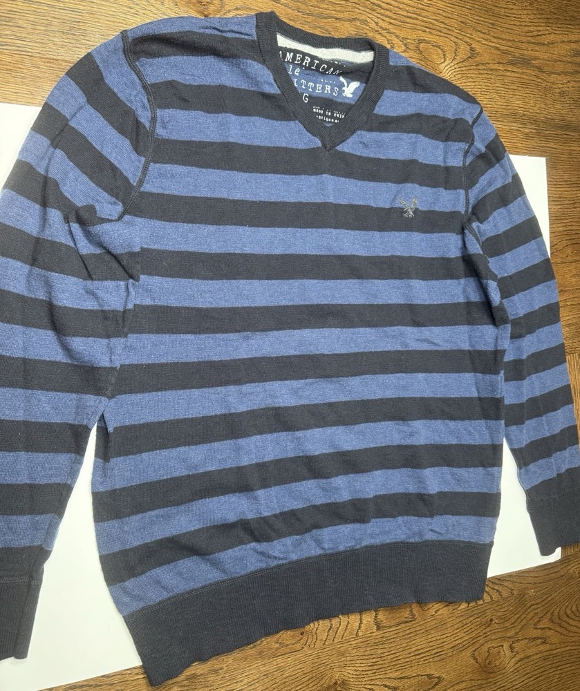American Eagle Sweater Men Size Large Blue