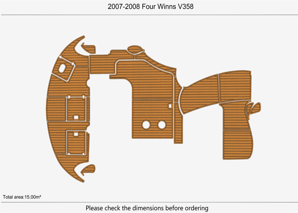 2007-2008 Four Winns V358 DuraEVA EVA Foam Boat flooring