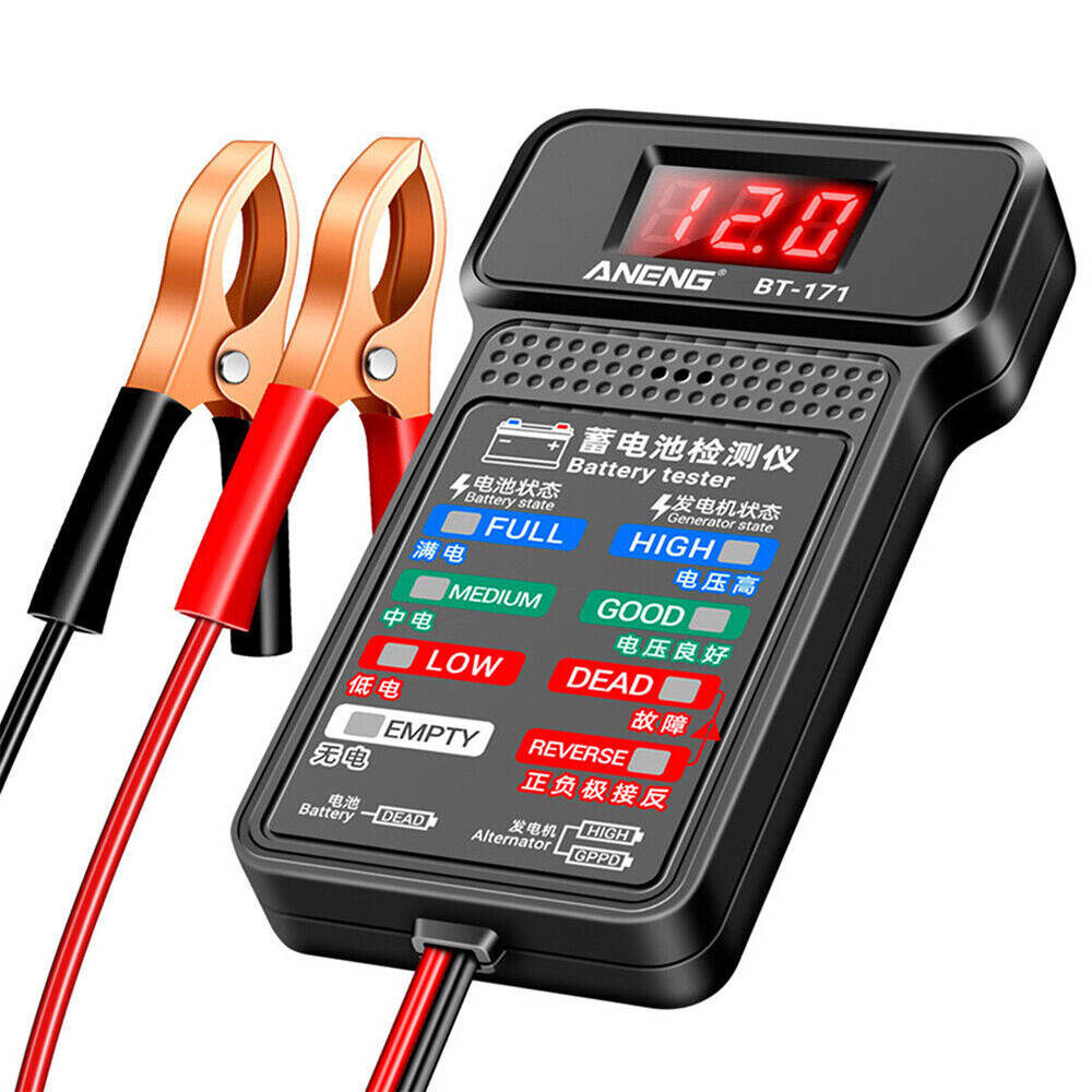 Universal Battery Tester Digital Analyzer Car Auto Battery Load Cranking Tester