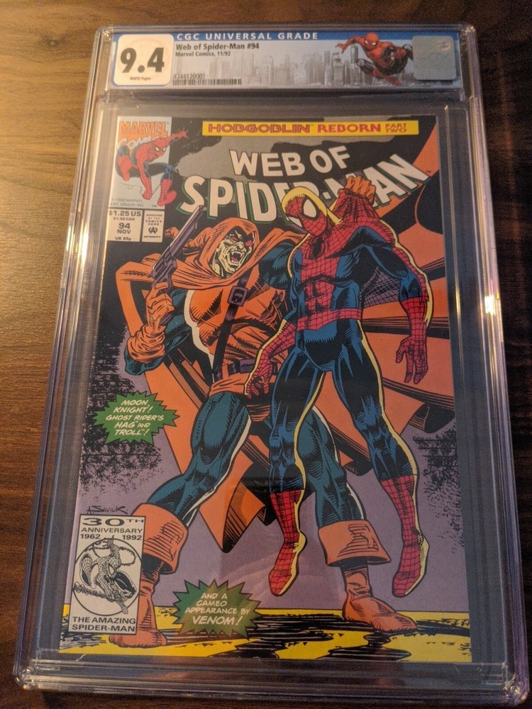 Web Of Spider-Man #94 CGC 9.4 Hobgoblin Cover Custom Label NM+