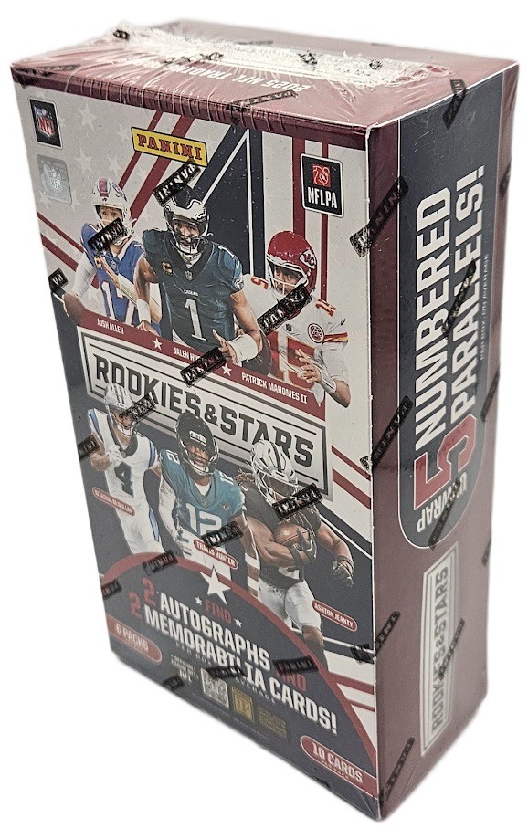 2025 Panini Rookies & Stars Football Factory Sealed Hobby Box 10 Packs 4 Hits