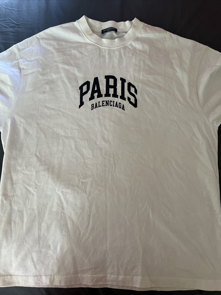 Paris Balenciaga Shirt (WHITE) XXL