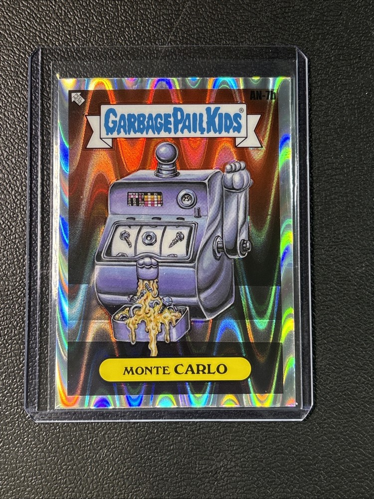 2024 Topps Chrome Garbage Pail Kids #256b Monte Carlo Raywave Refractor