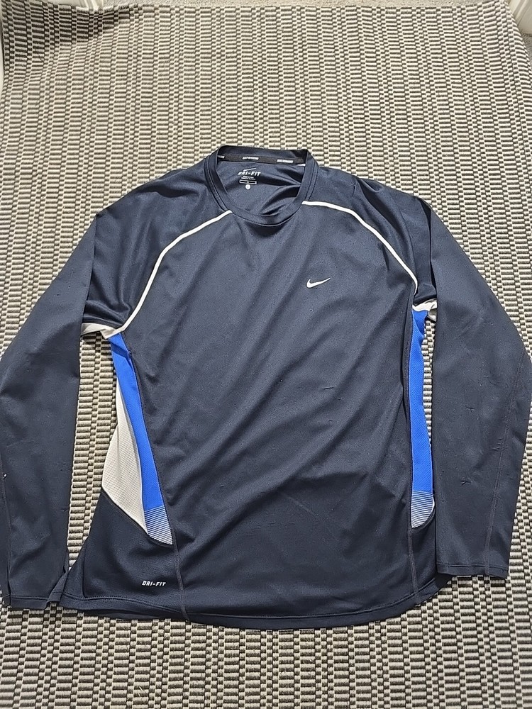 Nike Dri-Fit Long Sleeve Training Shirt for Men Size Large Gym Running