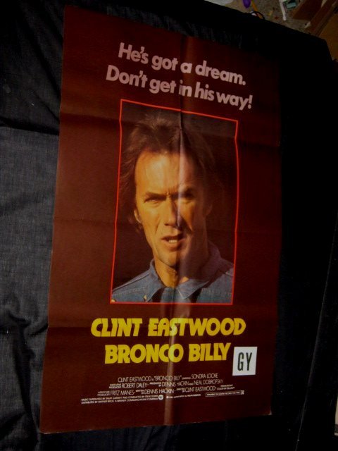 Original BRONCO BILLY British 1 sheet CLINT EASTWOOD Different Art