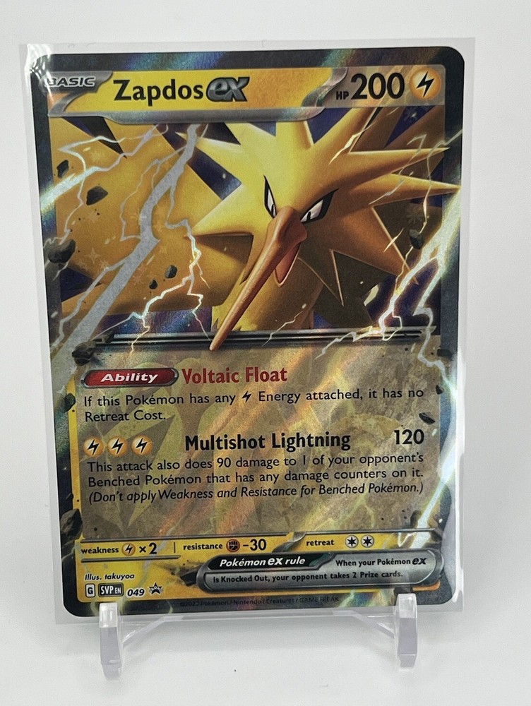 Pokémon TCG Zapdos ex Scarlet & Violet 151 Black Star Promo SVP EN 049 MINT!