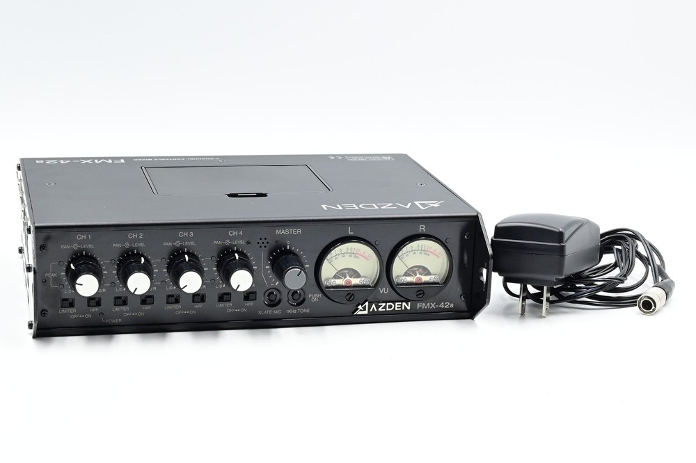 Azden FMX-42A 4-Channel Portable Audio Mixer with 10-Pin Output