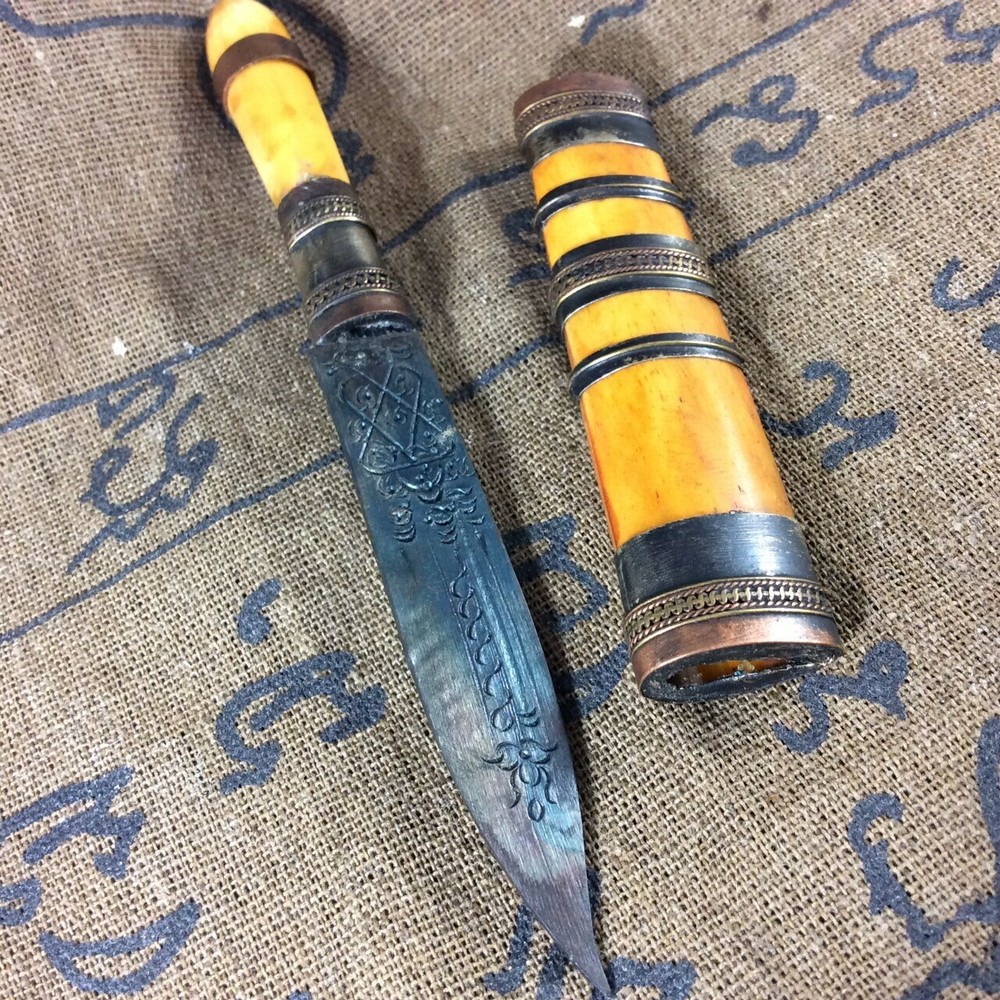 Thai Amulet Knife HOLY Sword TALISMAN LP TIM Magic Blade Pendant Protect POWER