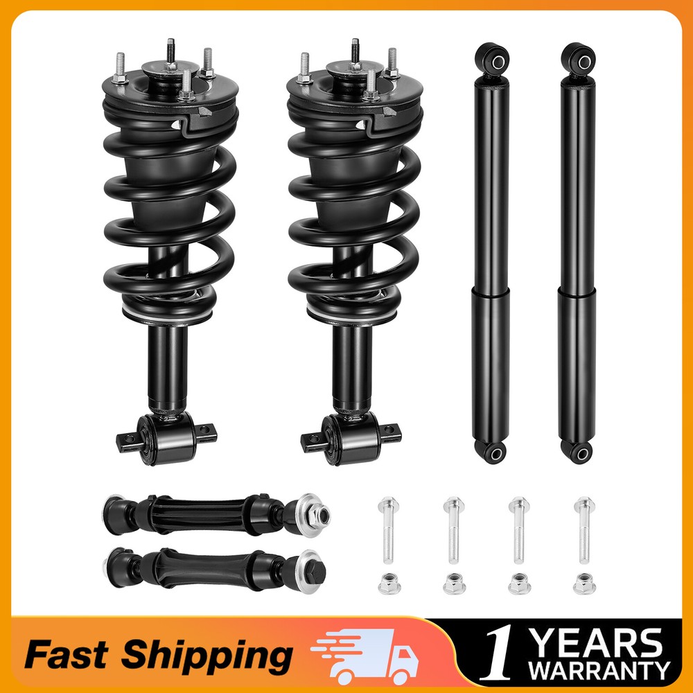 2014-2018 Chevy GMC Silverado Sierra 1500 Front Struts Rear Shocks Sway Bars