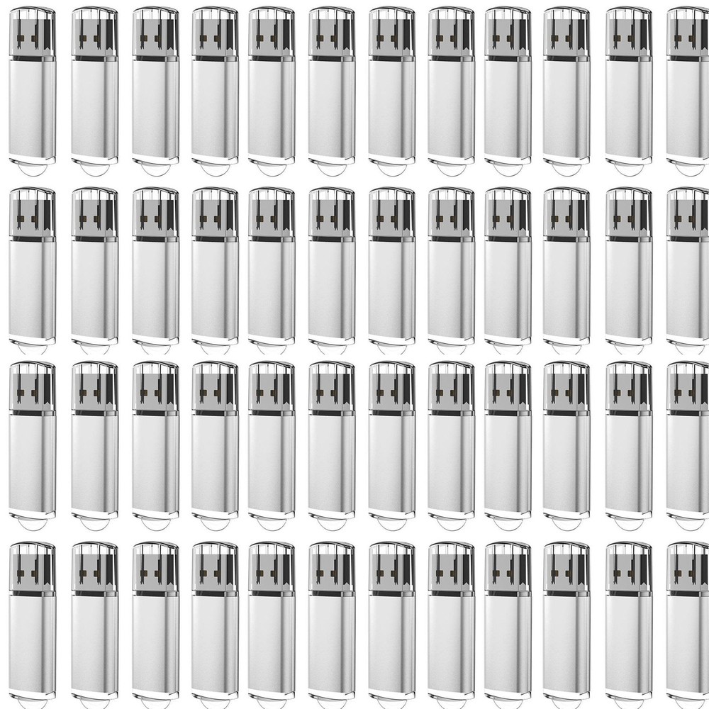 Kootion USB 2.0 4GB 50PCS Metal Rectangle USB Flash Drive Memory Stick Bulk Sale