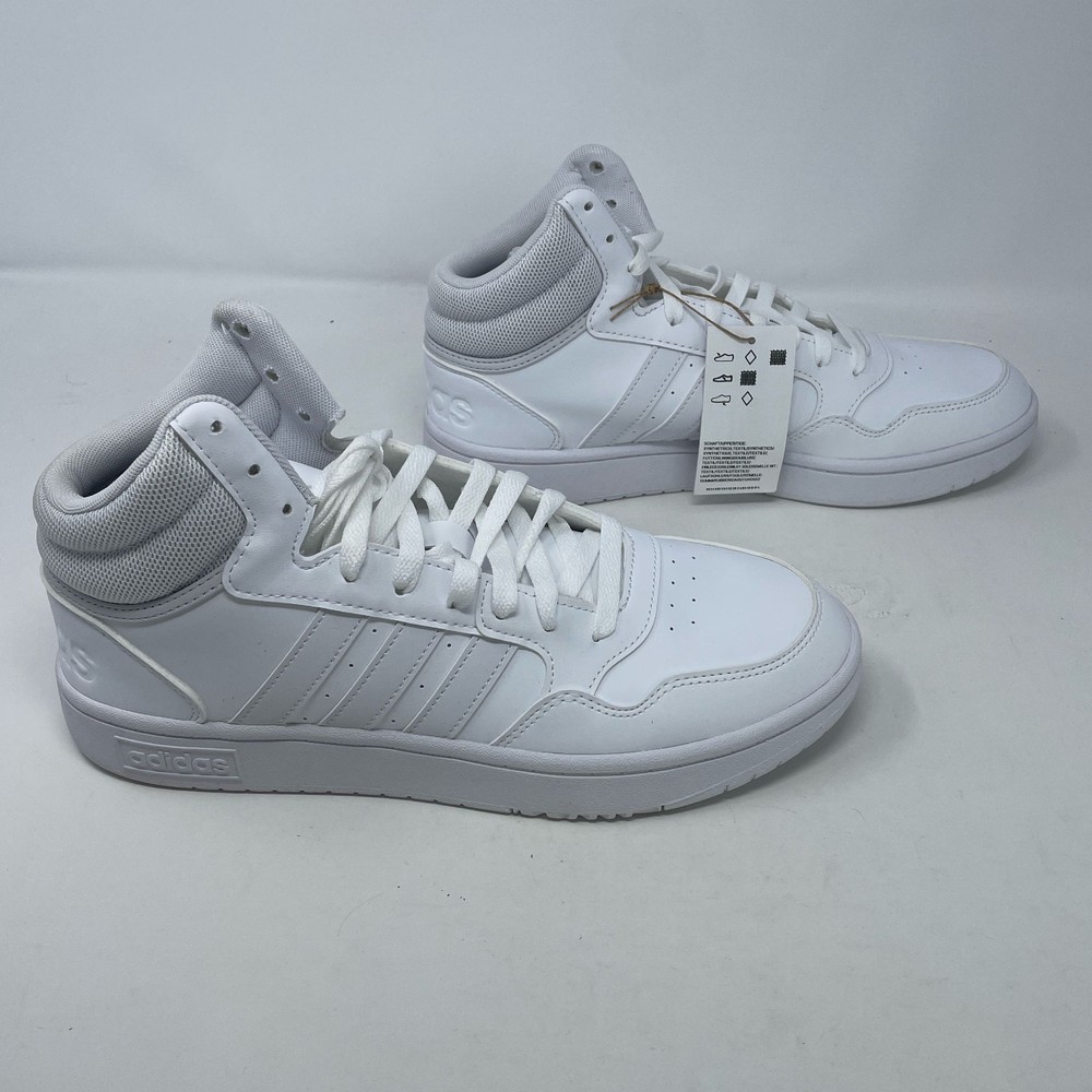 adidas Hoops 3.0 Mid Women’s White/Dash Grey Size 10