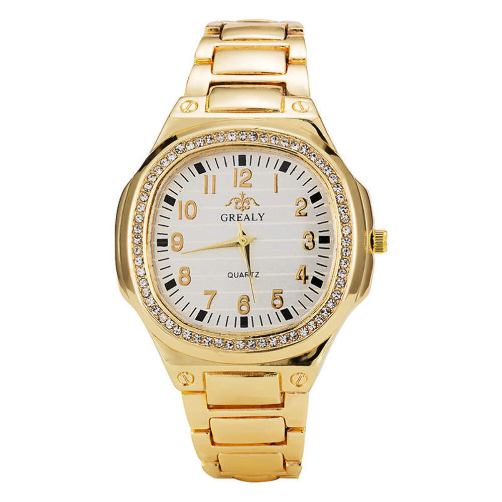 Elegant Waterproof Quartz Watch for Women with Diamond Accents