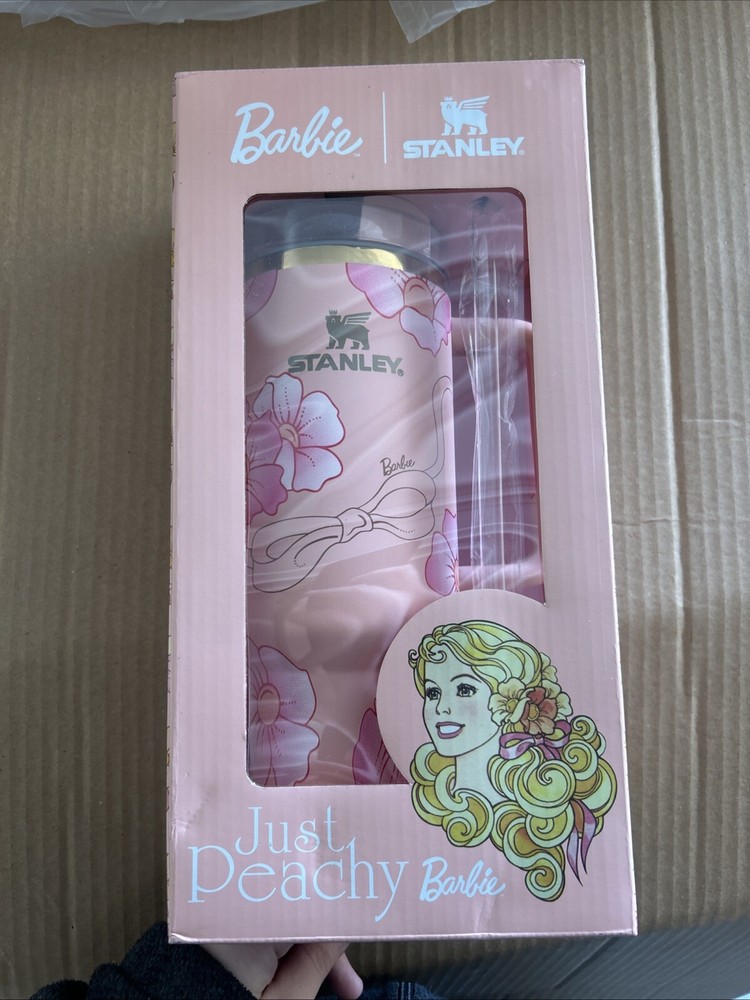 Barbie x Stanley Just Peachy 65 Anniversary Limited Ed Quencher Tumbler 40oz