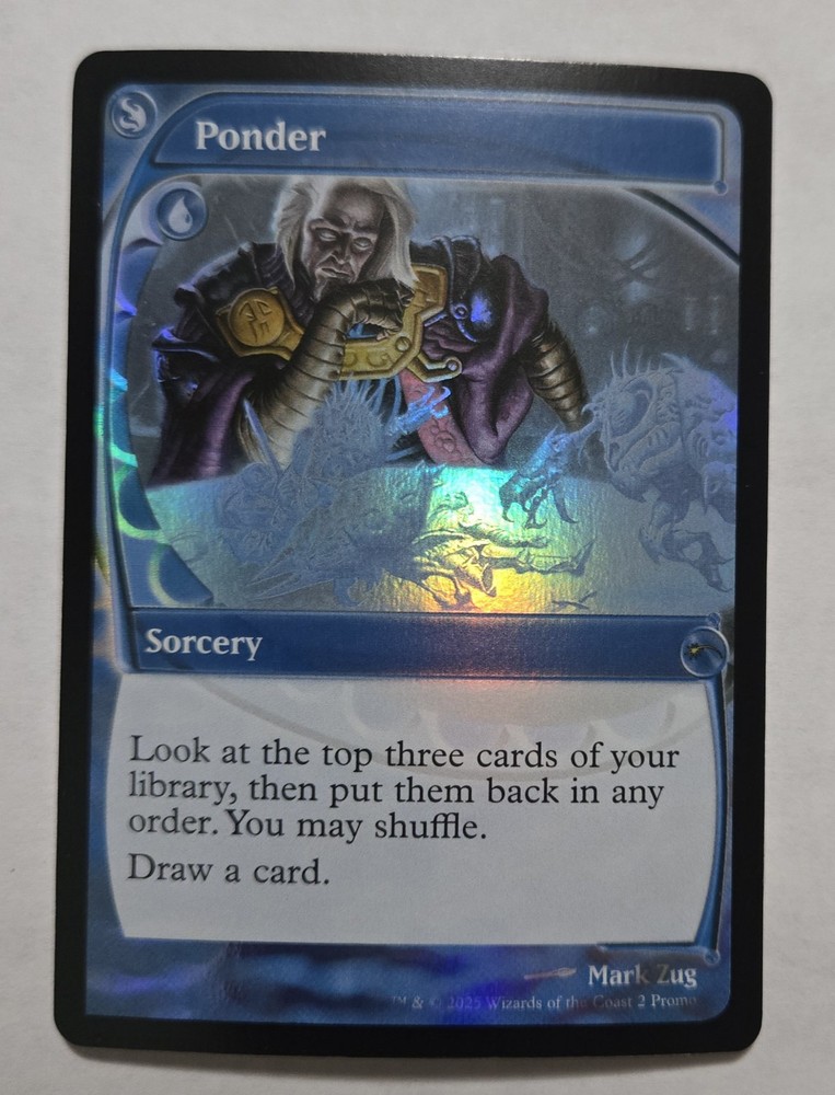 Ponder Future Sight Secret Lair Drop Series Foil MTG
