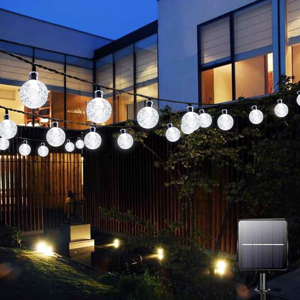 Solar Garden Lights Outdoor Waterproof, 100LED 12M/39Ft Solar Fairy Lights