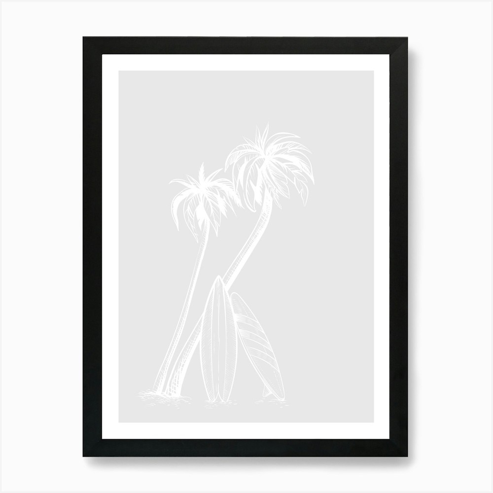 Palm Trees 2 Art Print Framed Wall Art Poster Canvas Print Picture