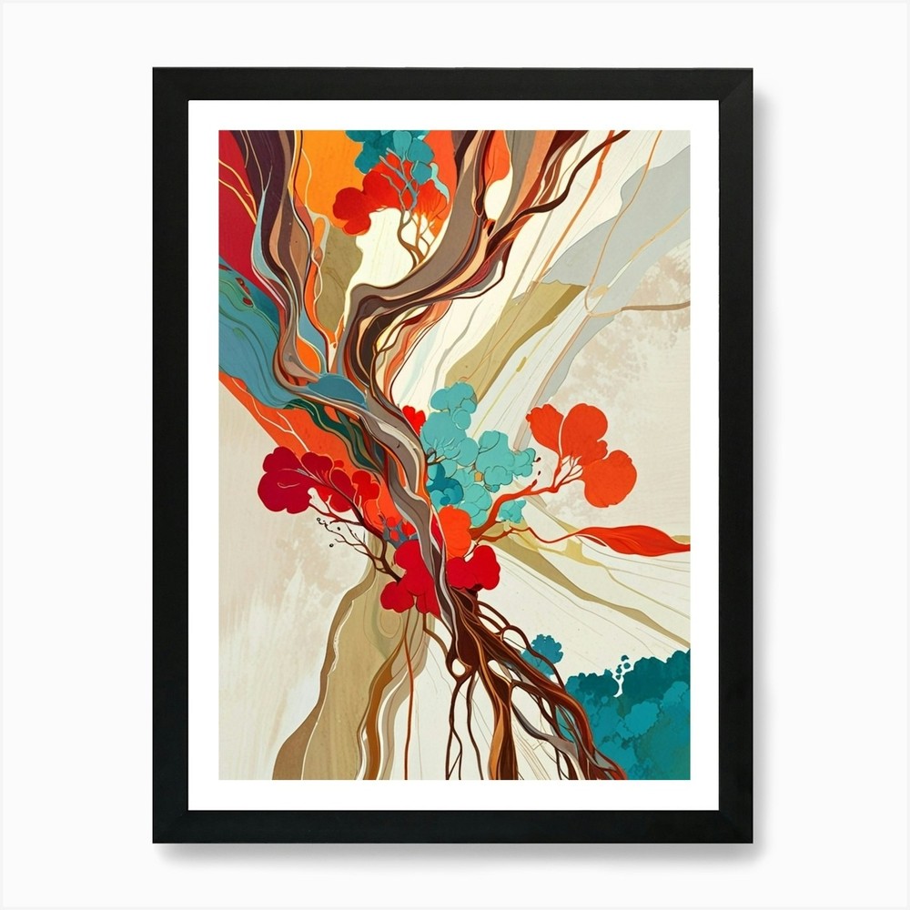 Tree of Life 55 Framed Art Print Canvas Wall Decor Picture