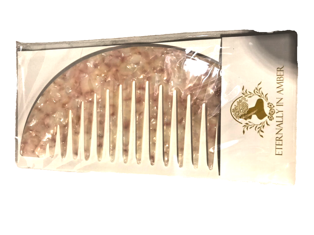 Eternally Amber Hair Comb Vintage Style Floral Design