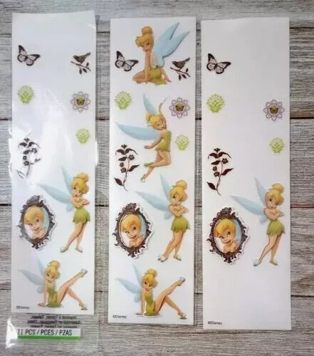 Disney Tinkerbell fun stickers crafts EK success puffy dimensional 3 open packs