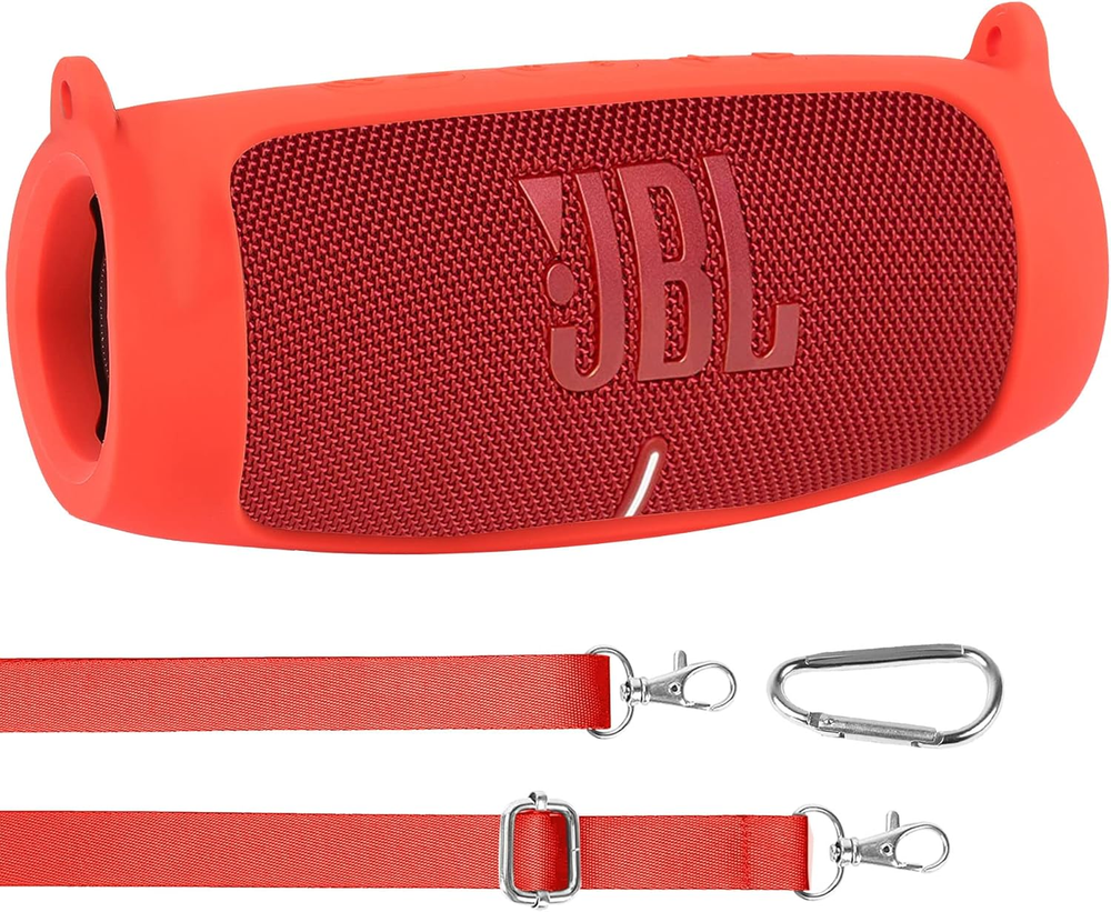 For JBL Charge 5 Waterproof Bluetooth Speaker Silicone Cover Case, Portable Sili