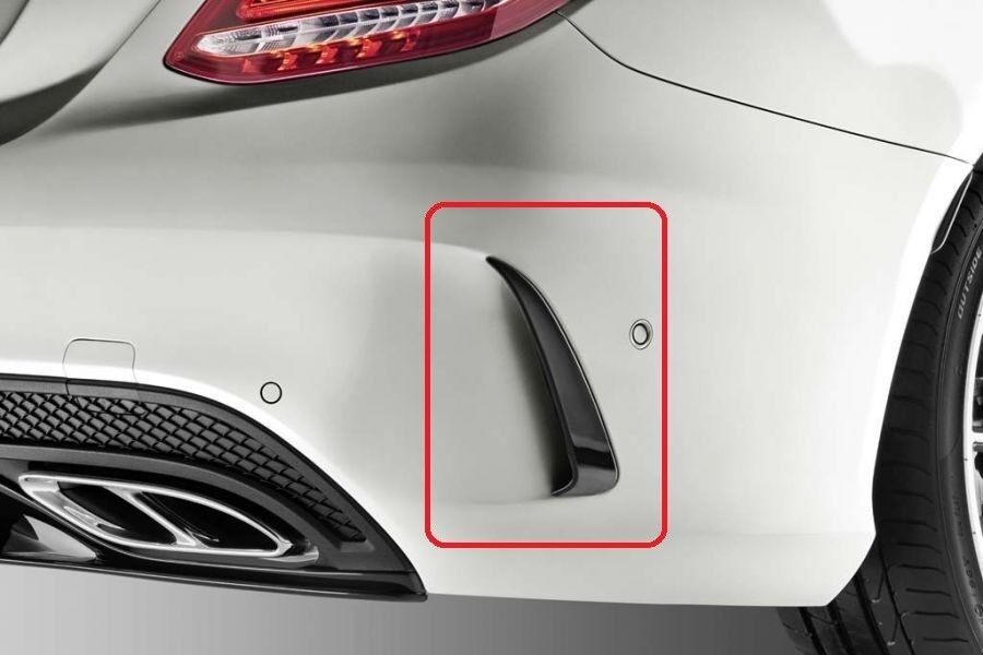 Mercedes-AMG Additional Flics Spoiler Set Black C-Class W205 A2058805803