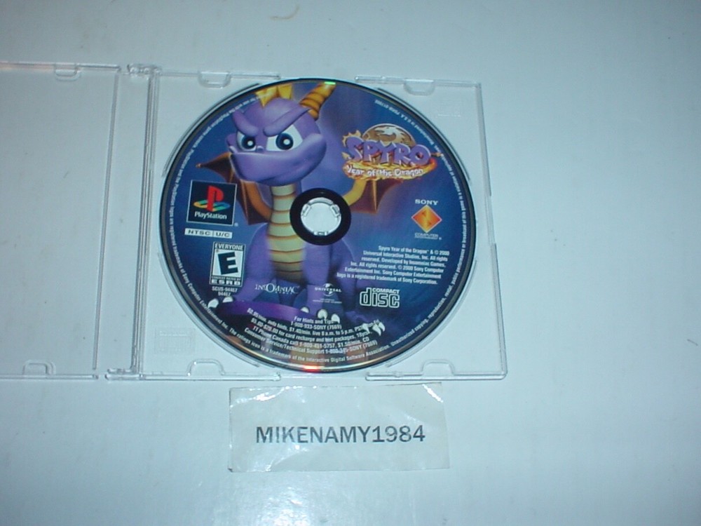 SPYRO: YEAR OF THE DRAGON game only in plain case - Playstation / PS2