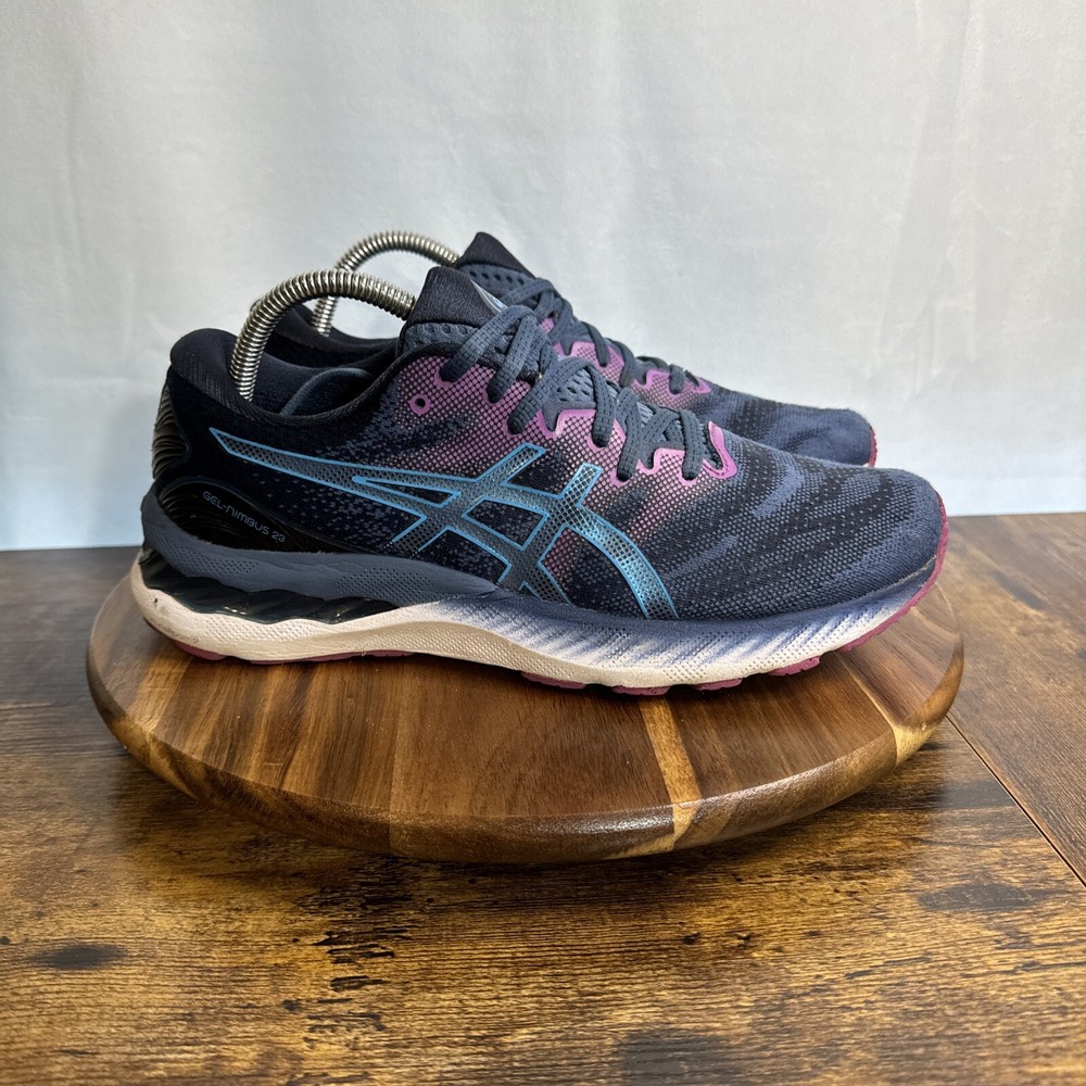 Asics Gel-Nimbus 23 Running Shoes Sneakers Trainers Women's Sz 10 Blue Athletic