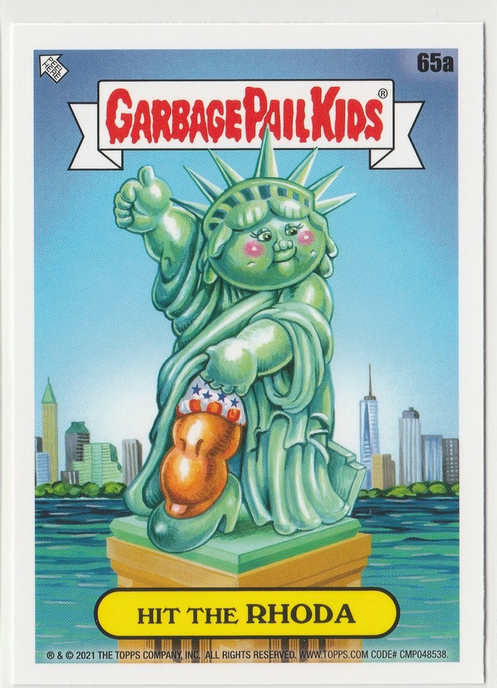 Rhoda #65a Garbage Pail Kids GPK 2021 Go On Vacation Card
