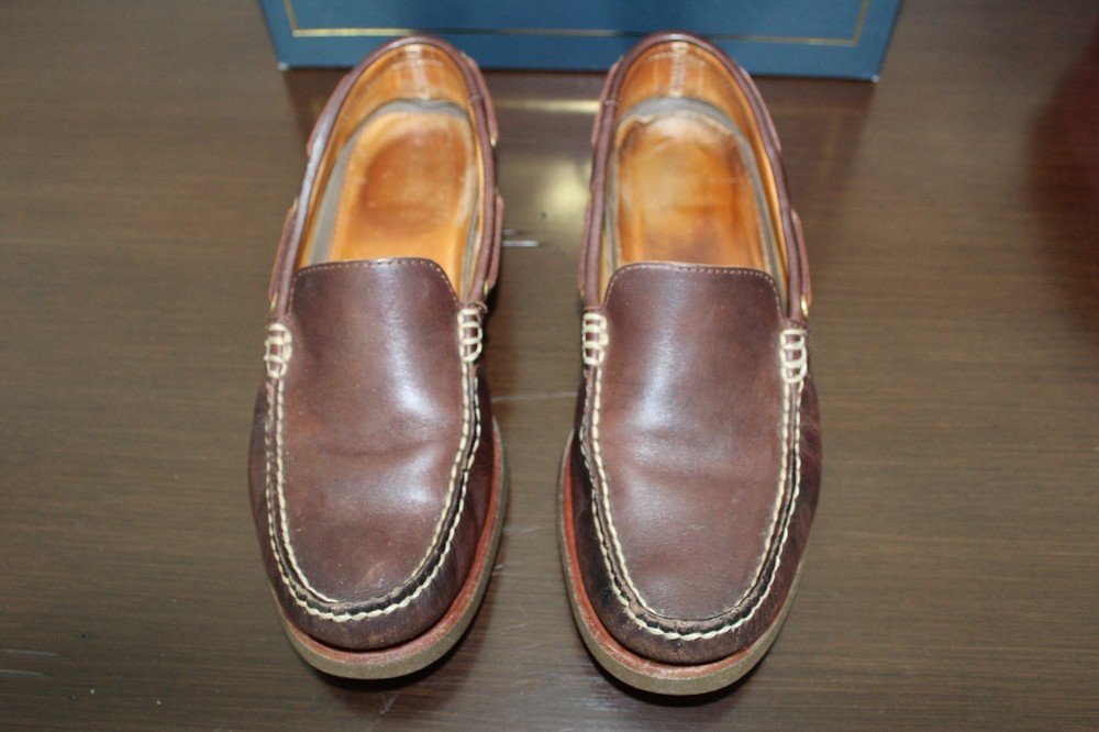 SPERRY GOLD CUP Mens Brown Leather Venetian Loafers Shoes Sz 8.5