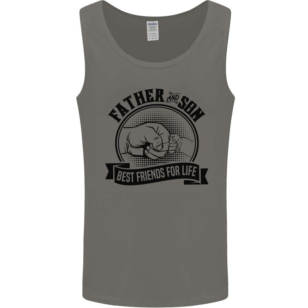 Father & Son Best Friends Fathers Day Mens Vest Tank Top
